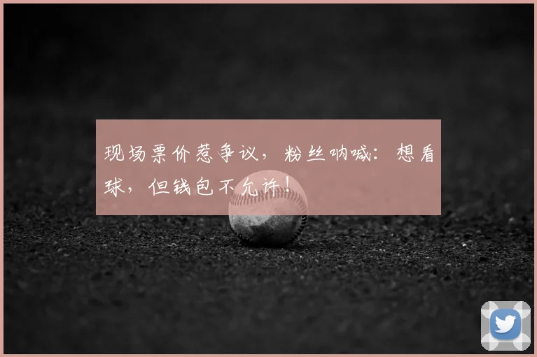 现场票价惹争议,粉丝呐喊:想看球,但钱包不允许!